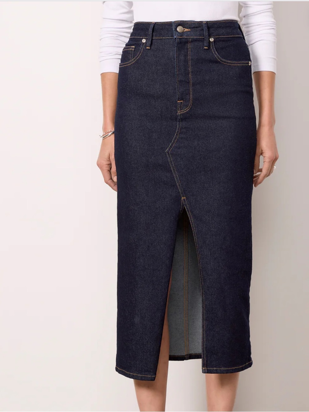 NWT Good American Slit Front Midi Sz 4